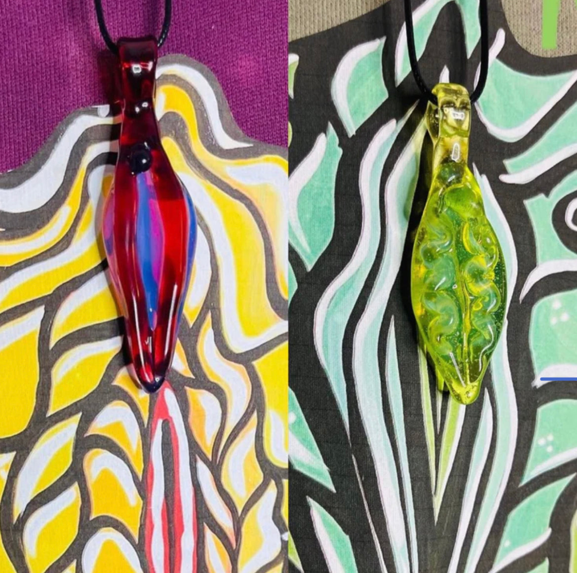 SandWitch Glass Pussea Pendant